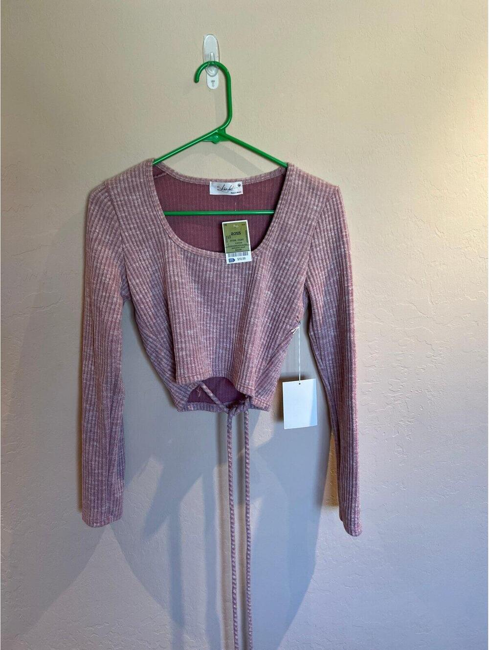 Knit crop top sweater
